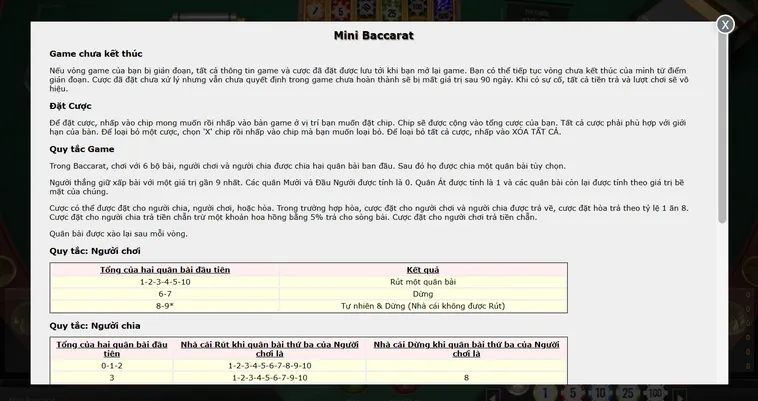 Quay Số Mini Baccarat Tại RikBet Trải Nghiệm Casino Thu Nhỏ Với Tốc Độ Cao